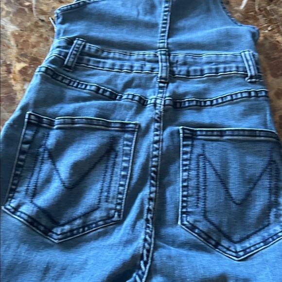 Mumu Blue  Denim Flare Overalls - Women Jeans - Picture 6 of 11